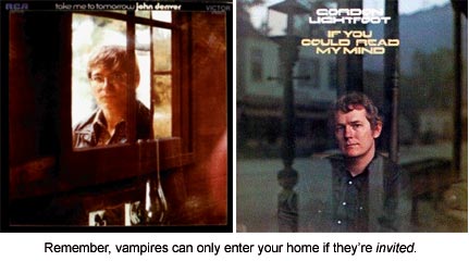 John Denver and Gordon Lightfoot Album Covers