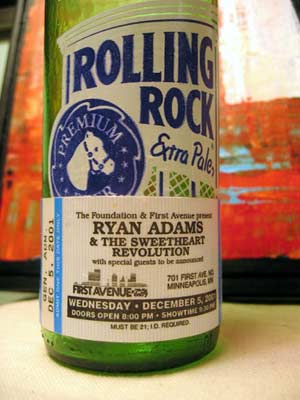 ryan adams bought me a beer at first avenue minneapolis